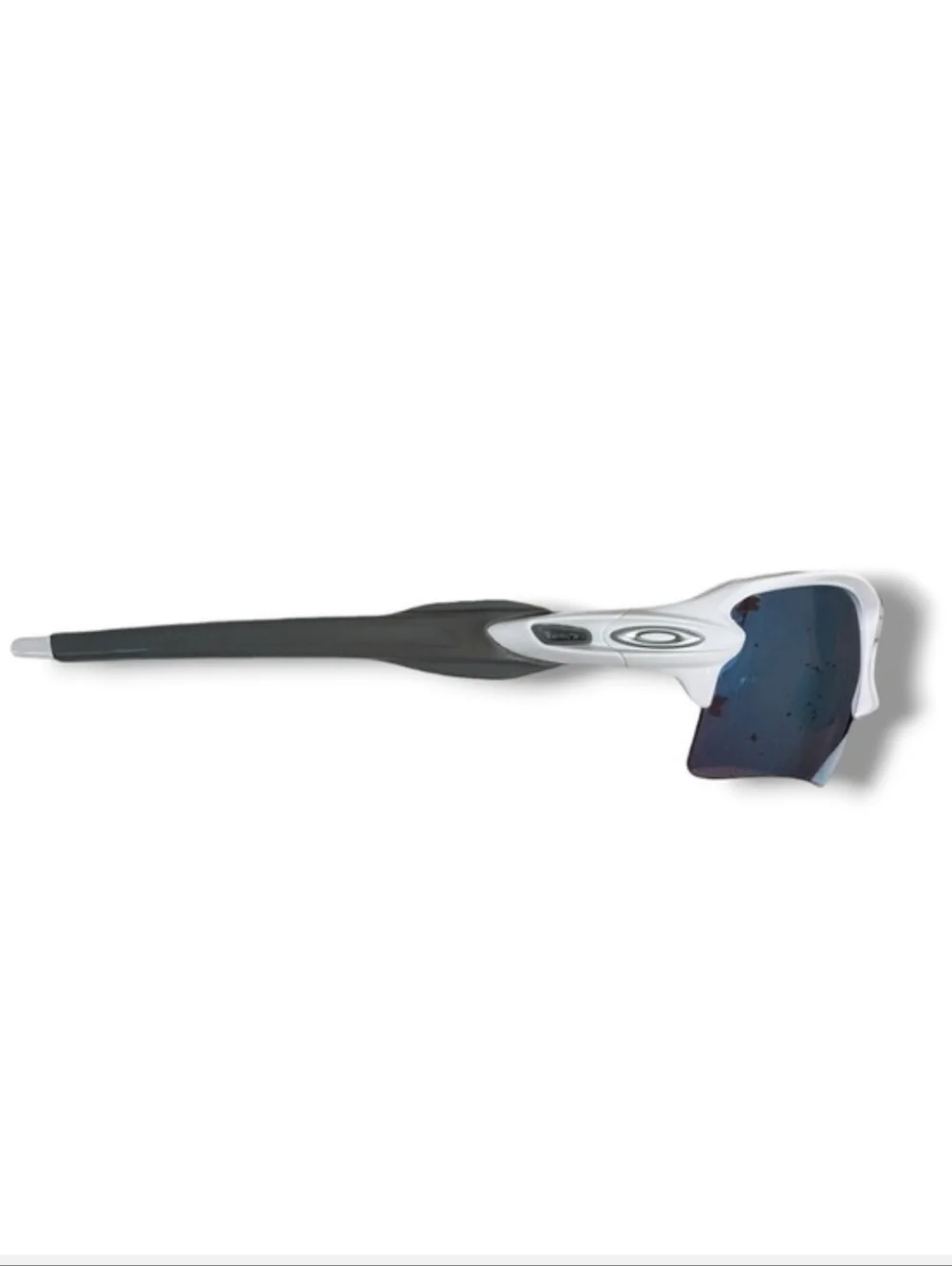 OAKLEY Flak 2.0 Prizm Deep Water Polarized Lenses White/Grey Frame